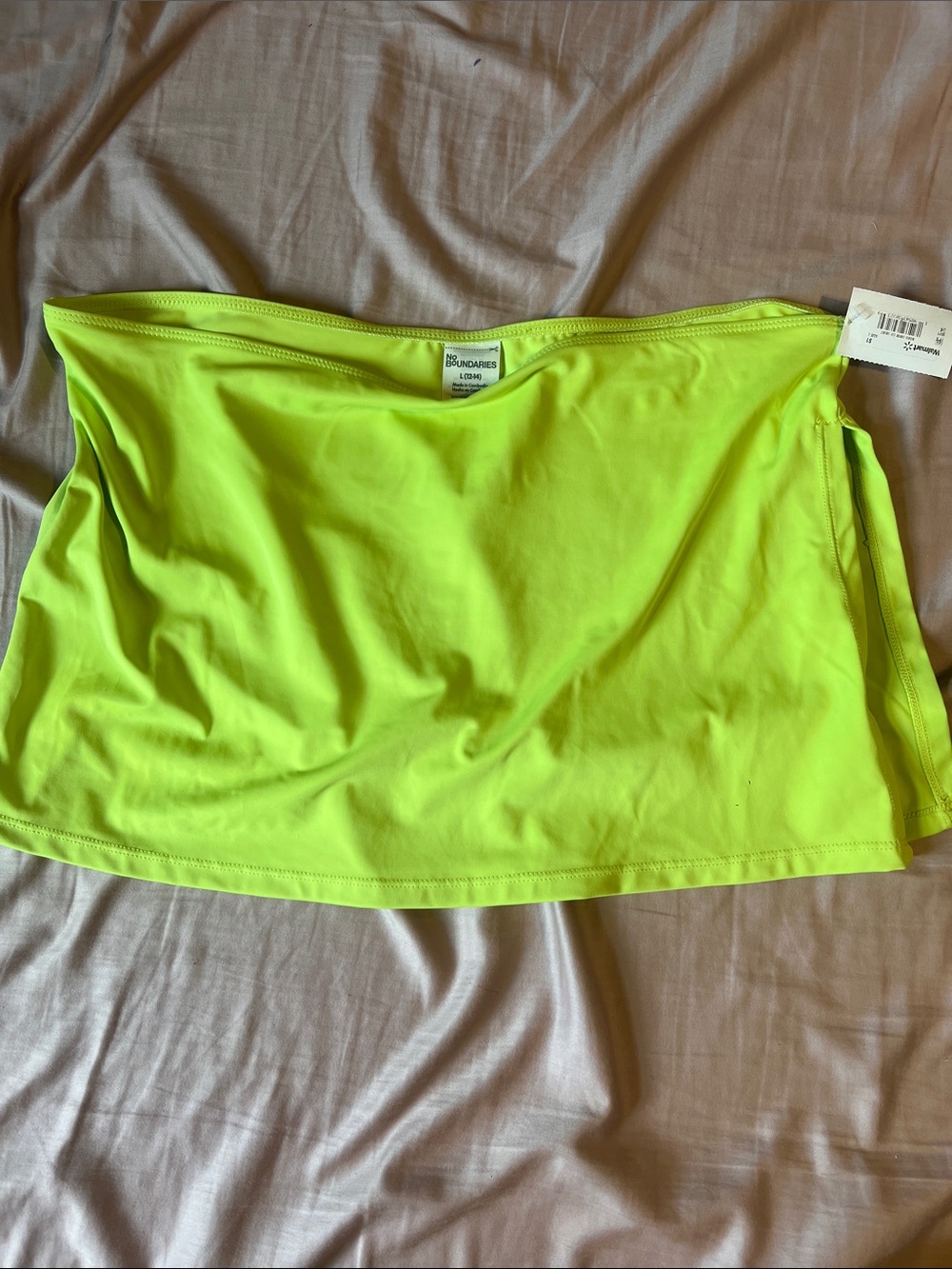 Neon Yellow swim skirt